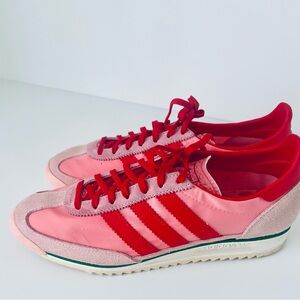 Adidas Women's Red and Pink Sneakers